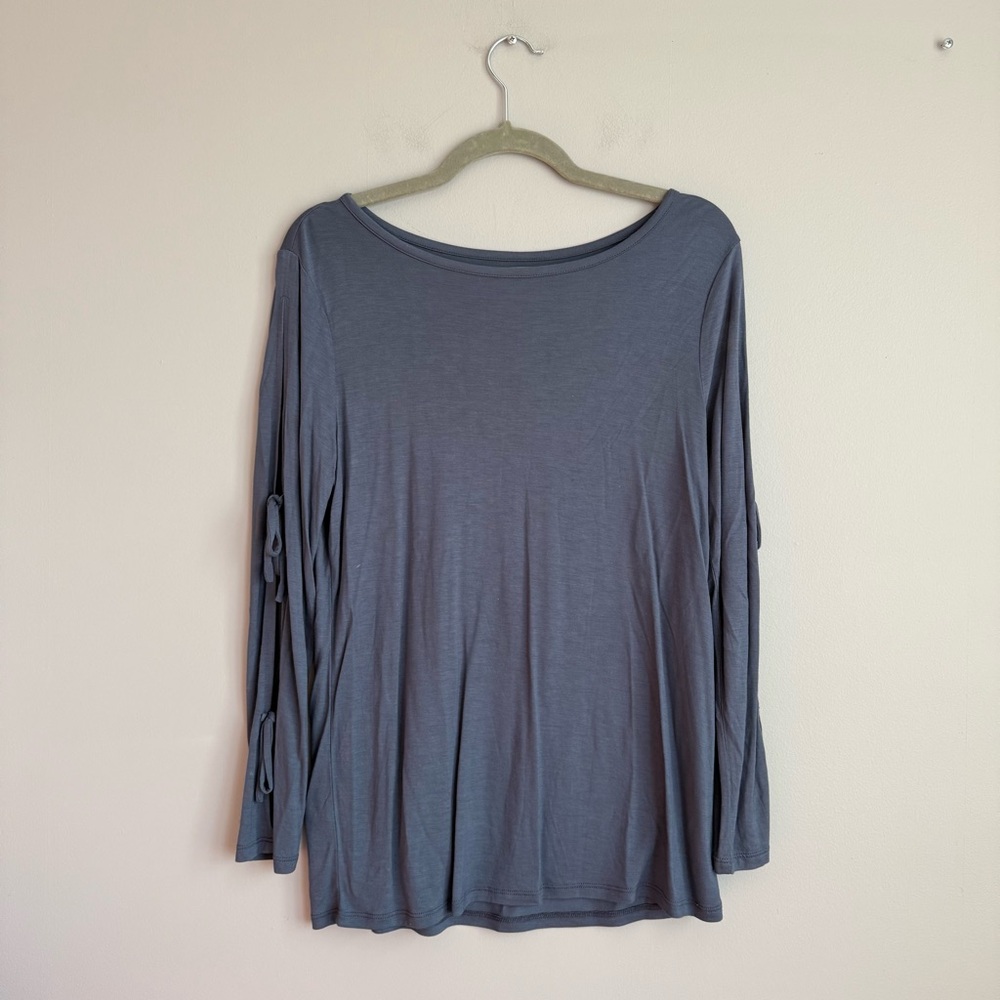 Loft Blue Long Sleeve Top